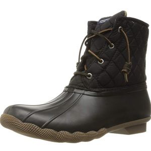 Black Sperry Duckboots 8.5